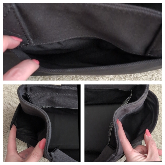 NWT Kate Spade Jett Large Canvas Tote, Signature Logo Design, Black DISCONTINUED - Picture 10 of 15